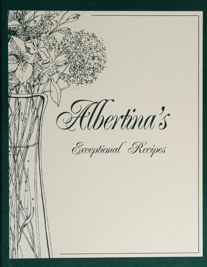 Cover for Albertina's Exceptional Recipes
