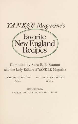 Yankee Magazine's Favorite New England Recipes