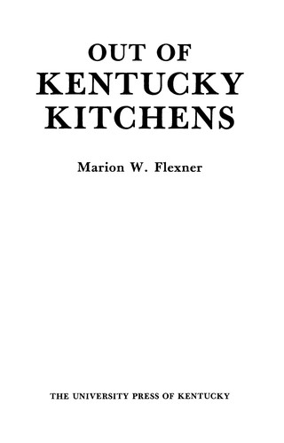 Cover for Out Of Kentucky Kitchens
