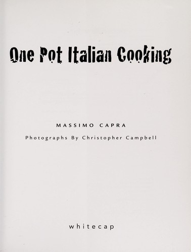 One Pot Italian Cooking