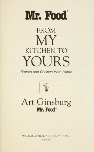 Mr. Food from My Kitchen to Yours: Stories and Recipes from Home