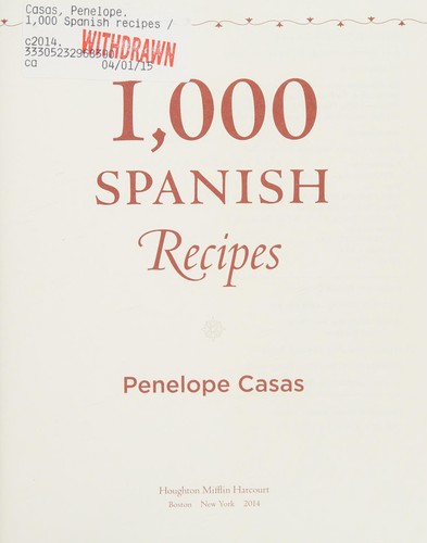 1,000 Spanish Recipes (1,000 Recipes)