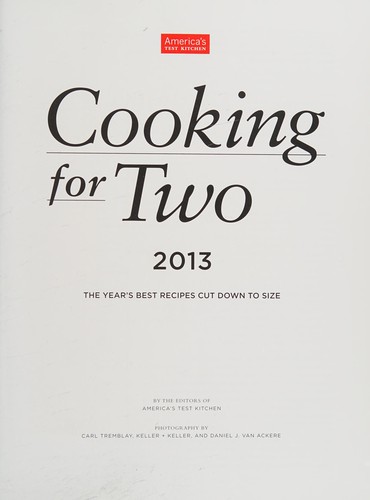 Cooking for Two 2013
