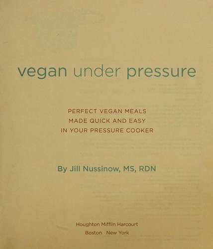 Cover for Vegan Under Pressure