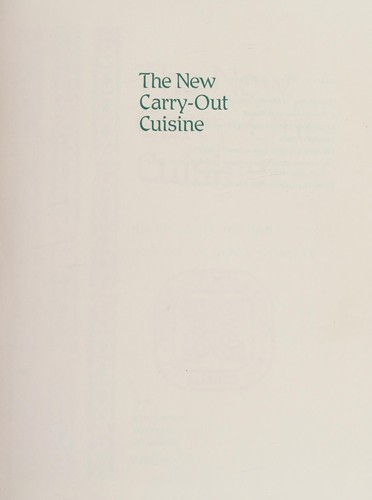 Cover for The New Carry-Out Cuisine