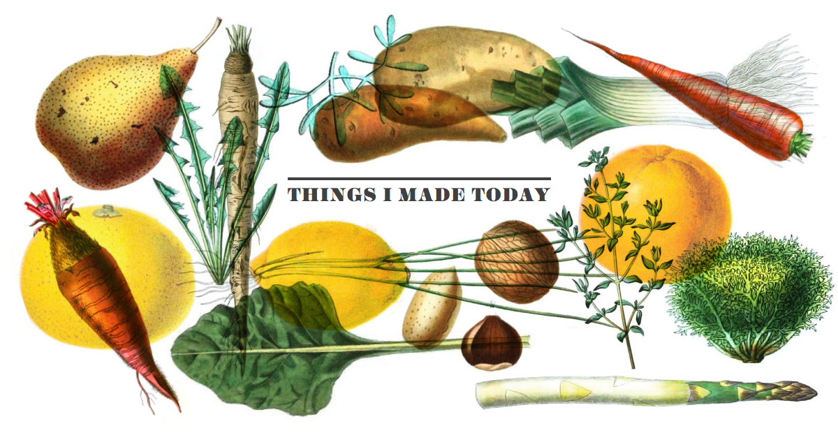 Cover for Things I made today